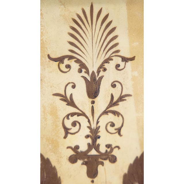 Metal Antique French Yellow Tole Jardinieres Cachepots Urns - a Pair For Sale - Image 7 of 9