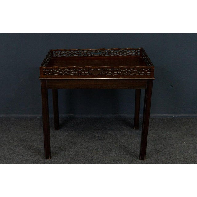 Mid-Century Mahogany Side Table For Sale - Image 3 of 9
