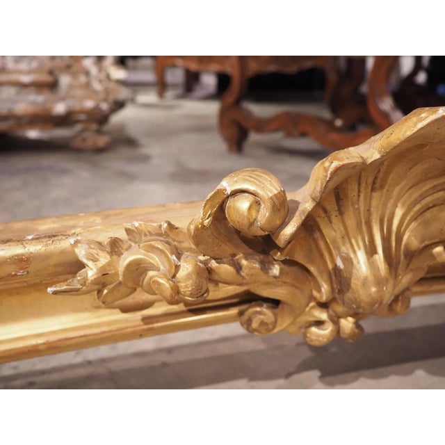 French Circa 1850 Long Antique French Giltwood Valances or “Cantonnieres”- a Pair For Sale - Image 3 of 13