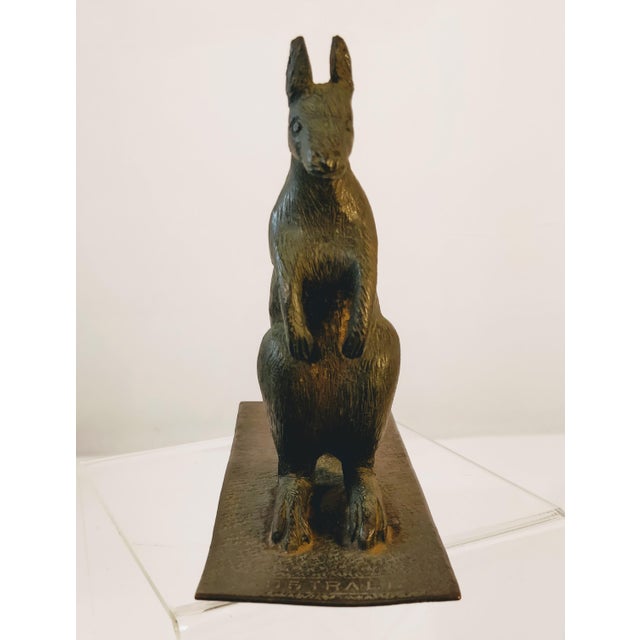 Australian Bronze Kangaroo Sculpture Figurine Chairish