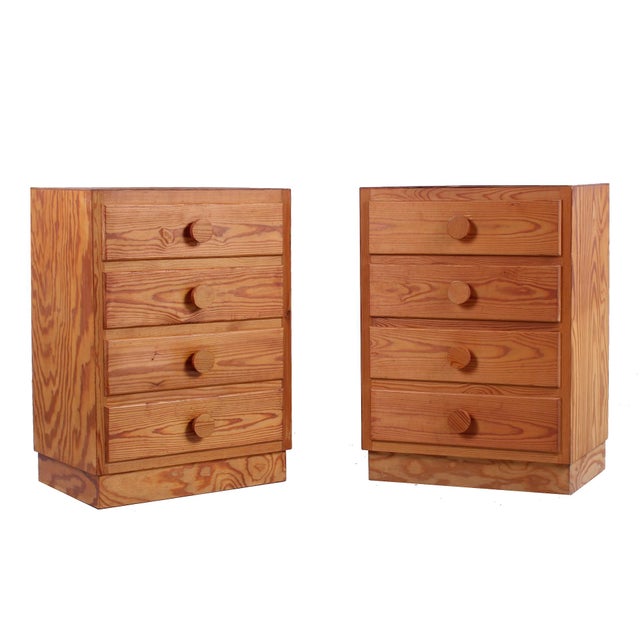 Vintage Pinewood Chest of Drawers, 1970s, Set of 2 For Sale - Image 13 of 13