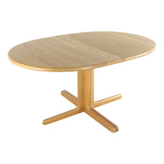 Oval Oak Nakskov Extendable Dining Table by Juul Kristensen for JK Møbler For Sale