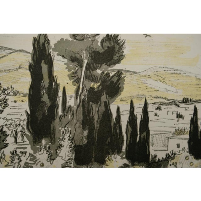 Modern Yves Brayer, Jardin à Chiraz, Lithograph For Sale - Image 3 of 7