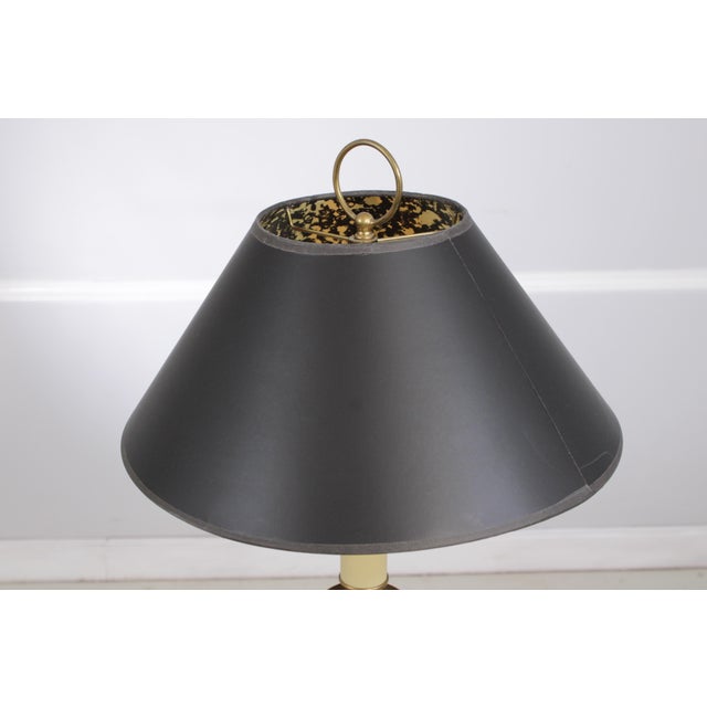 1990s Visual Comfort Brass Base Candlestick Lamps - a Pair For Sale In Philadelphia - Image 6 of 12
