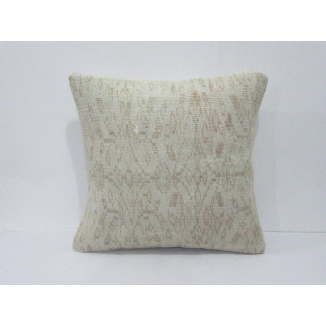 Ivory Decorative Turkish Pillow Cover For Sale - Image 4 of 4