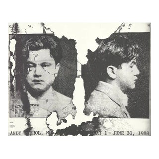 2007 Douglas Gordon 'Self Portrait of You & Me After the Factory (No Text)' Pop Art Black & White Offset Lithograph For Sale