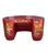 Mid 20th Century Mid Century Red & Gold Chinoiserie Kidney Shaped Vanity or Desk For Sale - Image 5 of 5
