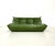 Mid-Century Modern French Three-Seater Togo Sofa in Forest Green Leather attributed to Michel Ducaroy for Ligne Roset For Sale - Image 3 of 11