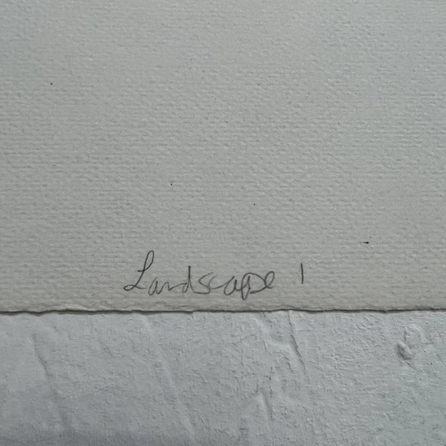 Art by Gina Kail June 1998 Monoprint Abstract Landscape 1 For Sale In San Diego - Image 6 of 9