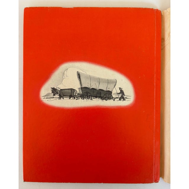 Illustration The Covered Wagon Hardcover in Dust Jacket by May McNeer Illustrations by Florian 1944 For Sale - Image 3 of 12