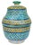 Late 20th Century Moroccan Polychrome Ceramic Lidded Bowl For Sale - Image 4 of 4