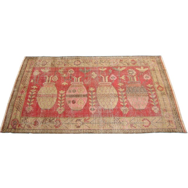 19th Century Botanical Nomad Style Samarkand Rug For Sale - Image 9 of 9