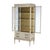 Vintage French Louis XVI Vitrine With 2-Drawers & Gilt Trim C1950 For Sale - Image 9 of 12