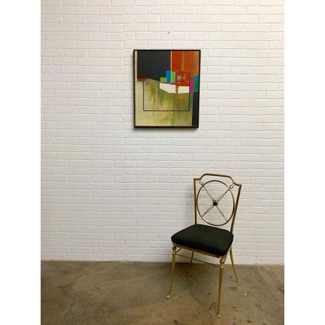 Modernist Geometric Painting, 1971 For Sale - Image 10 of 13