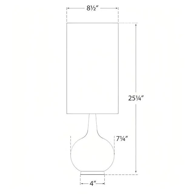 Transitional AERIN for Visual Comfort Signature Hunlen Table Lamp in Shellish Gray with Linen Shade For Sale - Image 3 of 3