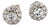 Natural Sapphire Diamond Earrings 14k Gold 1.25 TCW Certified For Sale