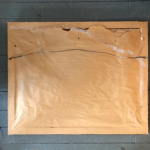 1950s Vintage Original Needlepoint Picture Framed “The Gleaners” by Francois Millet For Sale - Image 5 of 6