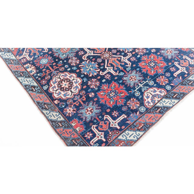 Traditional Antique Karabagh Rug  Vibrant Caucasian Charm For Sale - Image 3 of 6