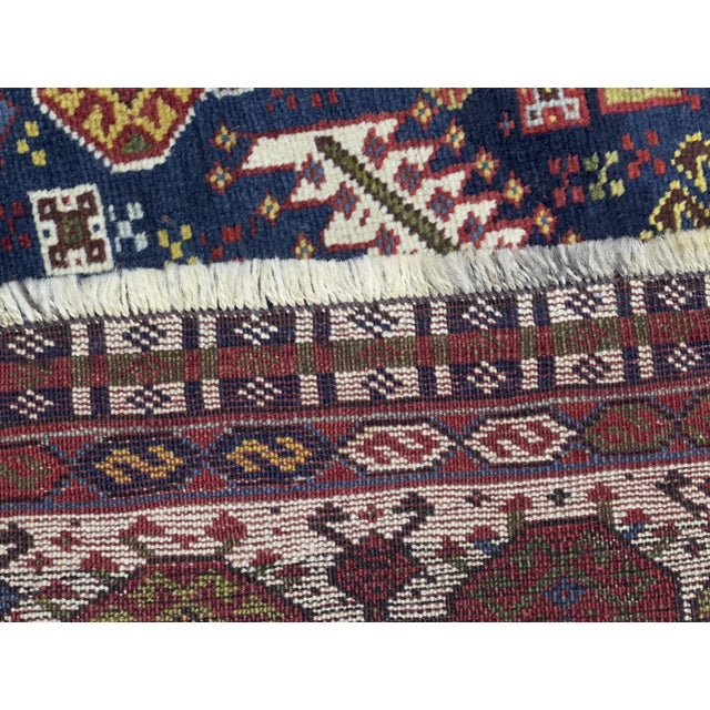 Late 19th Century Antique Persian Qashqai Rug 5’3" X 9’1” For Sale - Image 5 of 7