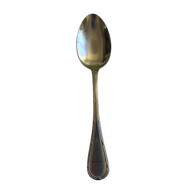 Mid-Century French Bistro Style Cutlery Service in Stainless Steel, 1950s, Set of 18 For Sale - Image 4 of 10