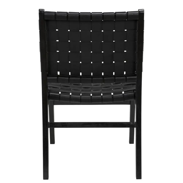 Noir NOIR Dede Dining Chair, Leather, Black For Sale - Image 4 of 7