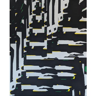Emmanuel Araujo "Landing Sequence" Contemporary Geometric Hard-Edge Abstract Painting, 2019 For Sale