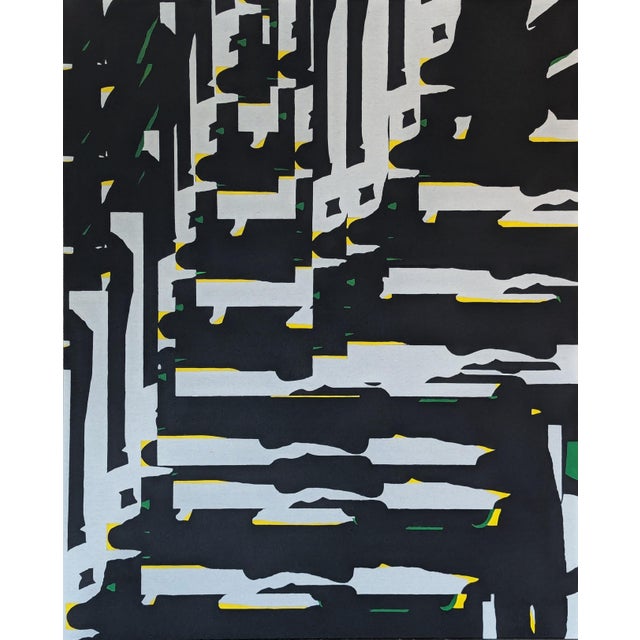 Emmanuel Araujo "Landing Sequence" Contemporary Geometric Hard-Edge Abstract Painting, 2019 For Sale