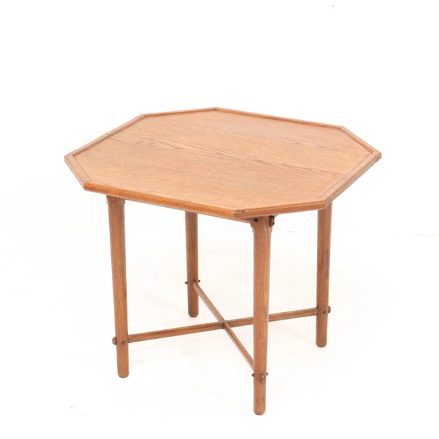 Arts & Crafts Oak Coffee Table by A. J. Kropholler, 1900s For Sale - Image 11 of 11