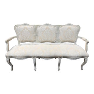 Off White French Provincial Bench For Sale