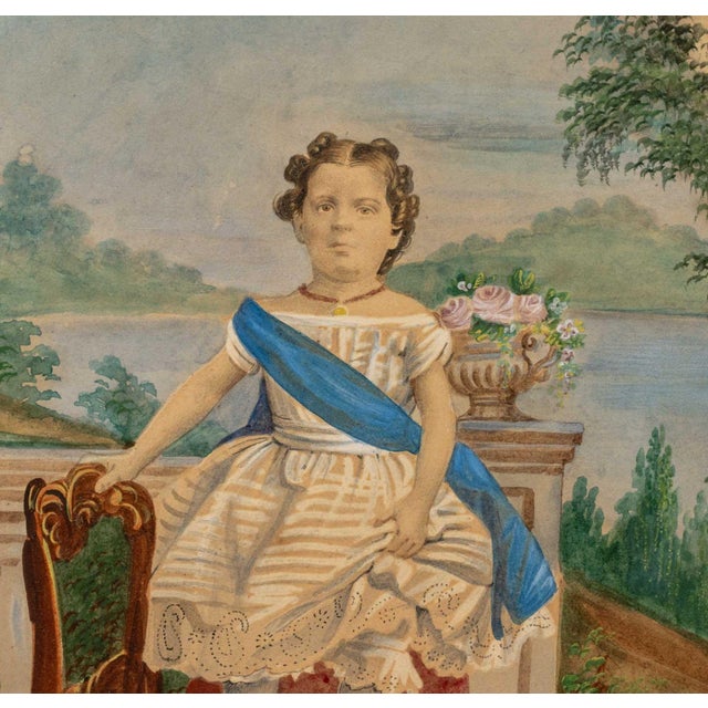 Continental School, Portrait of a Child Prince, Gouache on Paper, 19th century, unframed. Overall: 9" H x 6.25" W....