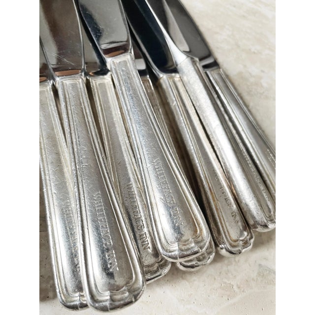 1920s Service for 8 Silver Plated Flatware From Whiteface Inn on Lake Placid- 24 Pieces For Sale In New York - Image 6 of 8
