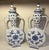 Mid 20th Century Vintage Pair of Blue and White Chinese Porcelain Moonflask (Urn, Vase) For Sale - Image 5 of 13