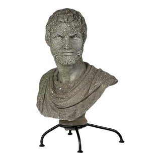 20th Century Architectural Concrete Bust — Classical Style For Sale