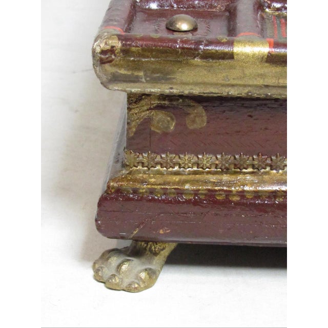 Antique Italian Painted Jewelry Box For Sale - Image 17 of 18