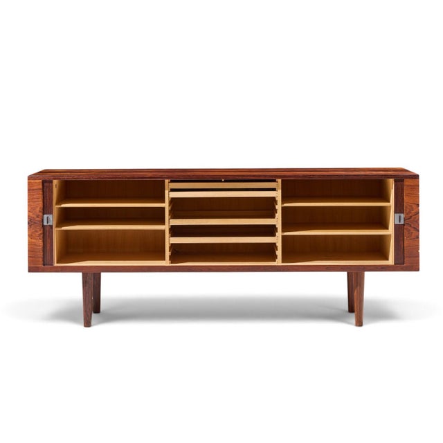 Brown Hans Wegner for Ry Møbler Ry-25 President Mid Century Rosewood Credenza For Sale - Image 8 of 10