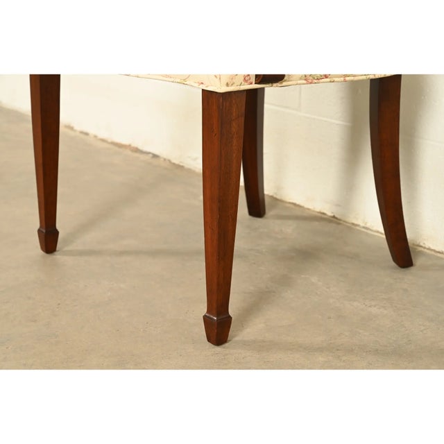 Kindel Furniture Style Federal Carved Mahogany Dining Chairs, Set of Six For Sale - Image 13 of 14