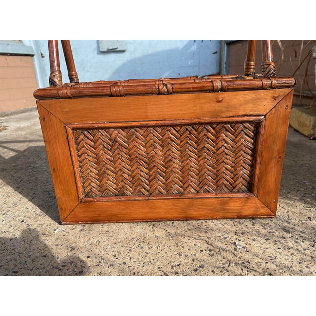 Late 20th Century Condiment Silverware Napkin Sewing Implement Organizational Basket For Sale - Image 9 of 10