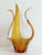 Murano Glass Vase Centerpiece in Amber and Opal White Glass, Italy, 1960s For Sale - Image 6 of 18