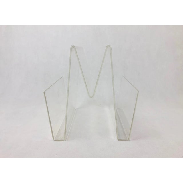Vintage Magazine Rack in Acrylic Glass, 1970s, in Very Good conditions. Designed 1970 to 1979