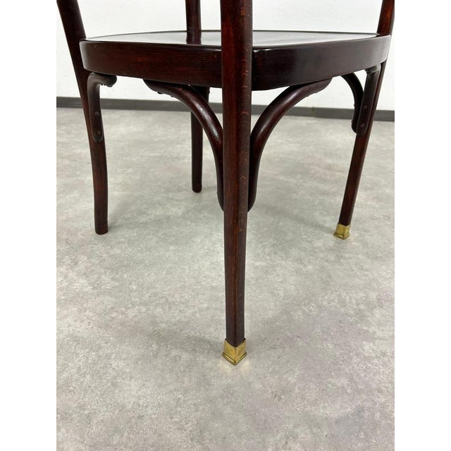 Secession No.6095 Desk Chair attributed to Otto Wagner for Thonet, 1890s For Sale - Image 6 of 15