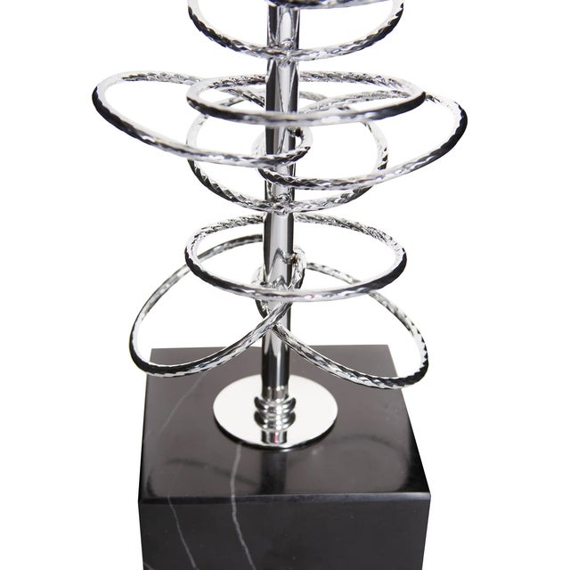 Mid-Century Modern Large Ring Toss Candleholder For Sale - Image 3 of 5