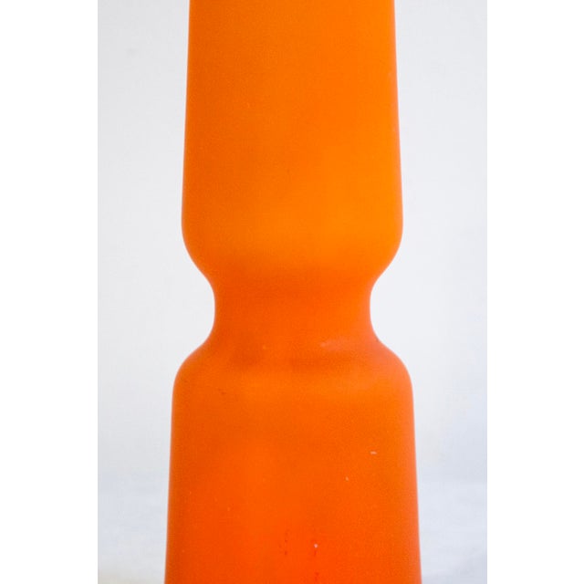 Italian Orange Murano Glass Vase by Carlo Moretti, 1960s For Sale - Image 4 of 6