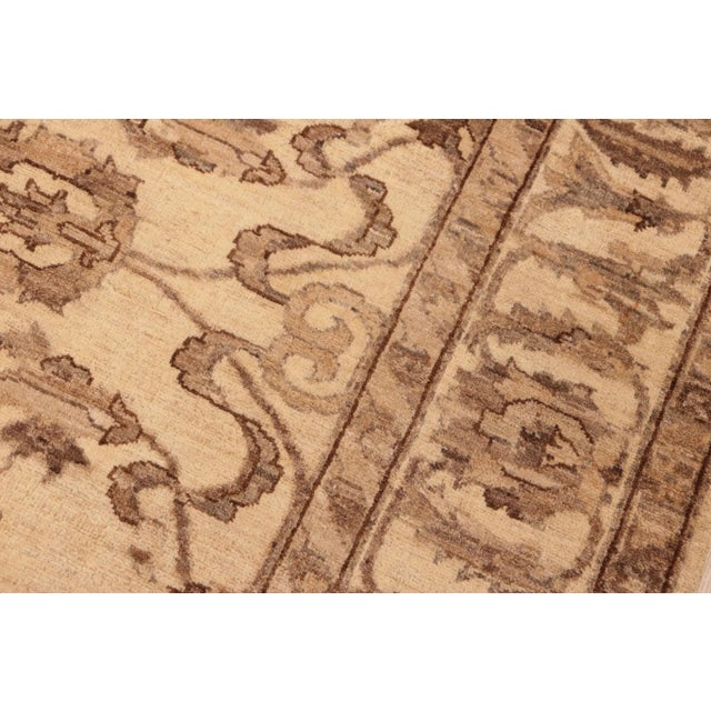 Textile Classic Ziegler Beige Brown Hand-Knotted Wool Rug - 6'1'' X 9'0'' For Sale - Image 7 of 8