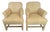 Pair Vintage Natural Raffia Armchairs, 1980s For Sale