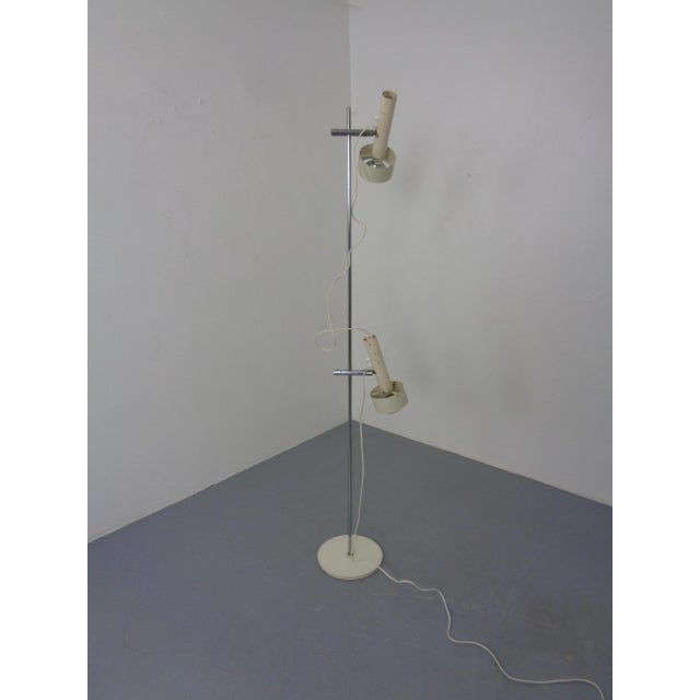Silver Adjustable Floor Lamp by Edi Franz for Swiss Lamps International, Switzerland, 1960s For Sale - Image 8 of 18