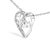 Contemporary .925 Sterling Silver Diamond Accent MOM Heart Pendant Necklace (J-K Color, I2-I3 Clarity) - 18" Inches For Sale - Image 3 of 5
