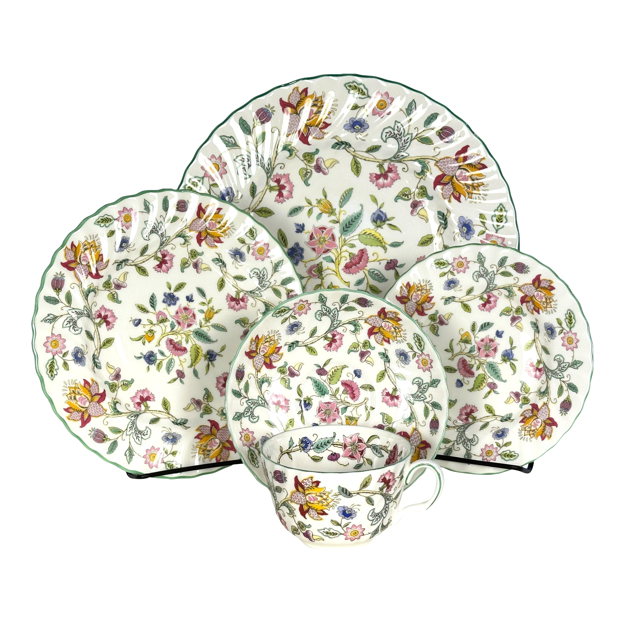 Mid 20th Century Haddon Hall by Minton 5-Piece Place Setting