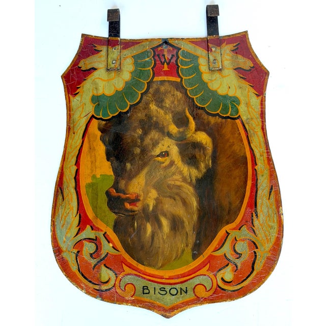 English 6 Double-Sided Wombwell & Whitelegg Victorian Exotic Animalier Tole Panels, 1891 For Sale - Image 3 of 18