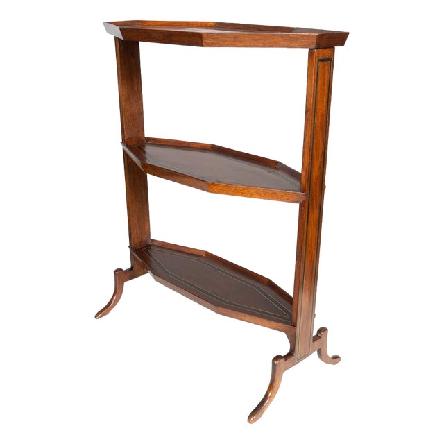 Directoire Mahogany, Ebony and Brass Inlaid Table For Sale