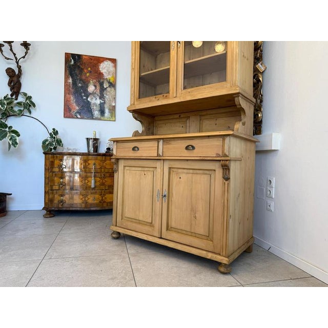 Gründerzeit Spruce Wood Kitchen Sideboard For Sale - Image 11 of 13